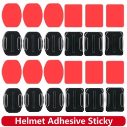 Helmet Adhesive Sticky Flat Curved Mount For GoPro Hero 13 12 11 10 9 8 SJCAM Insta360 AKASO DJI Osmo Action Camera Accessories