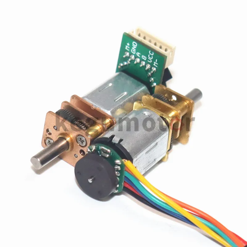 

5V 65rpm 200rpm N10 N20 N30 Micro 12mm DC Gear Motor with encoder