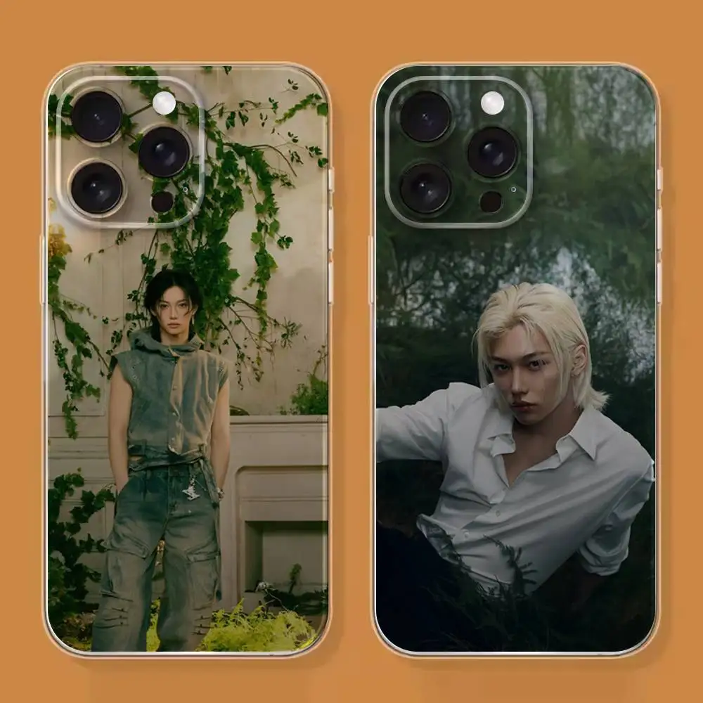 

F-Felix Lee SKZ Phone Case For iPhone 16,15,14,13,12,11 Plus,Pro,Max,XR,XS,X,7,8 SE,Mini Transparent Silicone Soft
