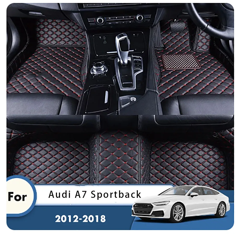 

Автомобильные коврики на заказ для Audi A7 Sportback 2012-2018, детали интерьера автомобиля, аксессуары, коврики, коврики, накладки для ног