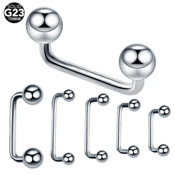 1PC Titanium Externally Thread Surfacel Barbells with Balls Microdermal Chest Eyebrow Piercing Vagina Sexy Body Jewelry