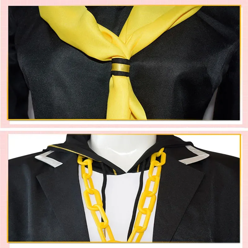 Rin Len Costumi Cosplay Parrucca Halloween Carnevale Party Outfit Set uniformi anime Top Gonne Pantaloni per donna Uomo Regalo di compleanno