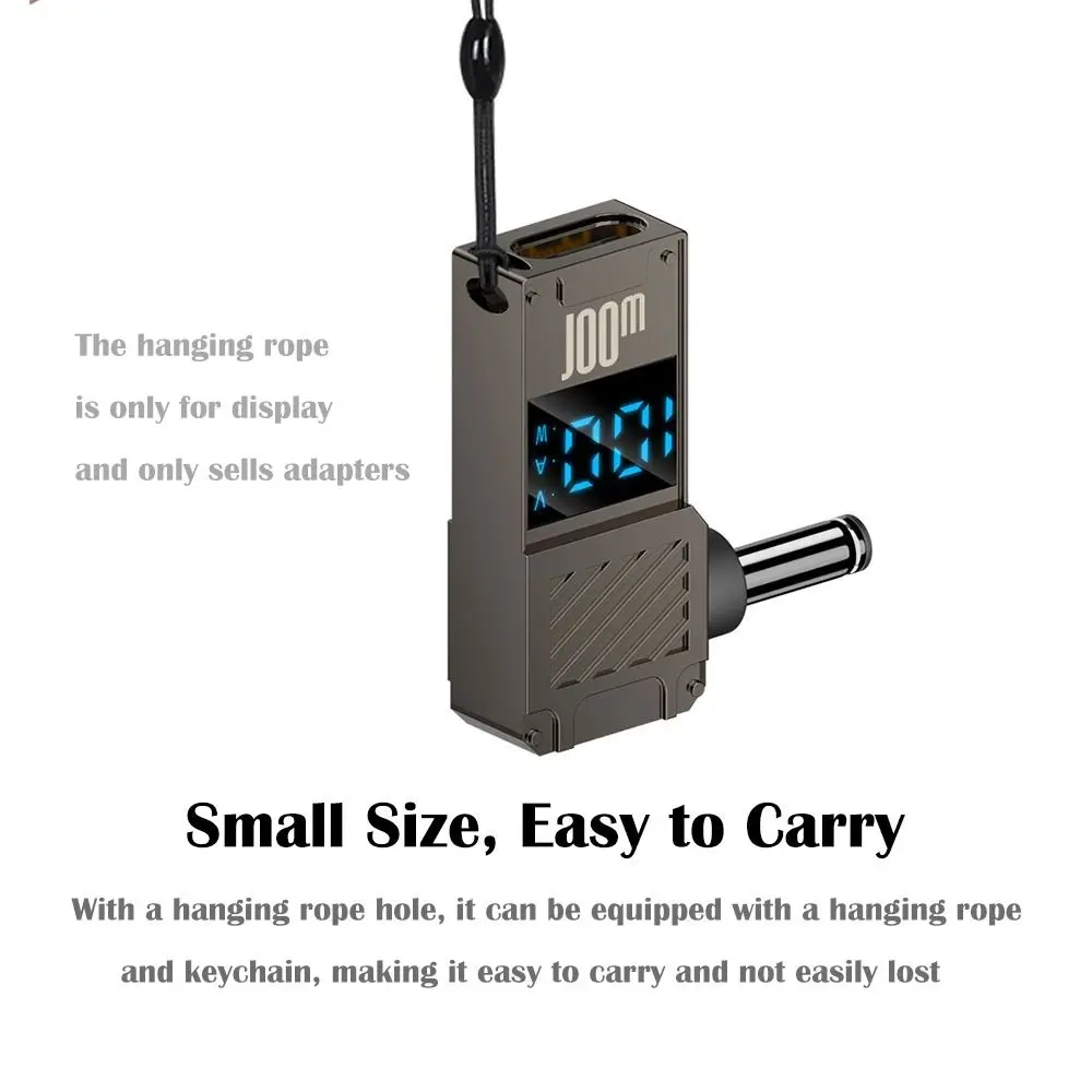 デジタルディスプレイ USB-C - DC コンバータ PD 100W 高速充電ラップトップ電源コネクタ インテリジェント ユニバーサル Lenovo/HP/Dell 用