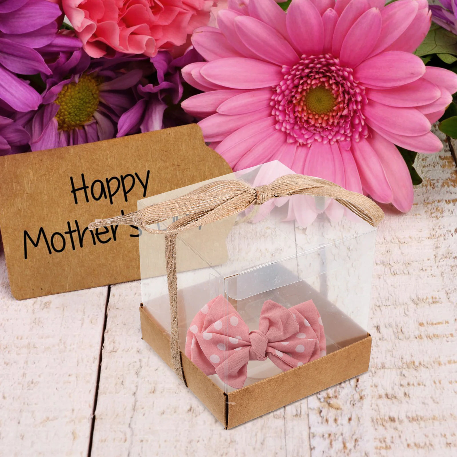 

12pcs Transparent C y Boxes 97 5cm Kraft Paper Wedding Favors Gift Containers Plastic Storage Cases Birthday Party Christmas