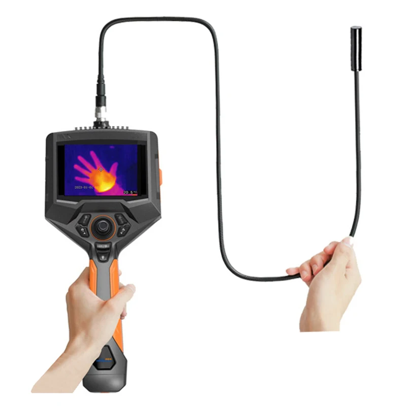 High Resolution Handle Mini Thermal Imaging Endoscope Camera CMOS Sensor SD Card Data for Industrial Outdoor Inspections