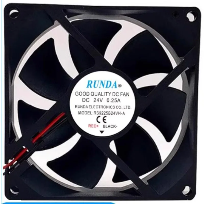 New Cooler Fan For RUNDA RS9225B24VH-A 24V 0.25A 9025 Welding Machine Cabinet Cooling Fan 90*90*25MM