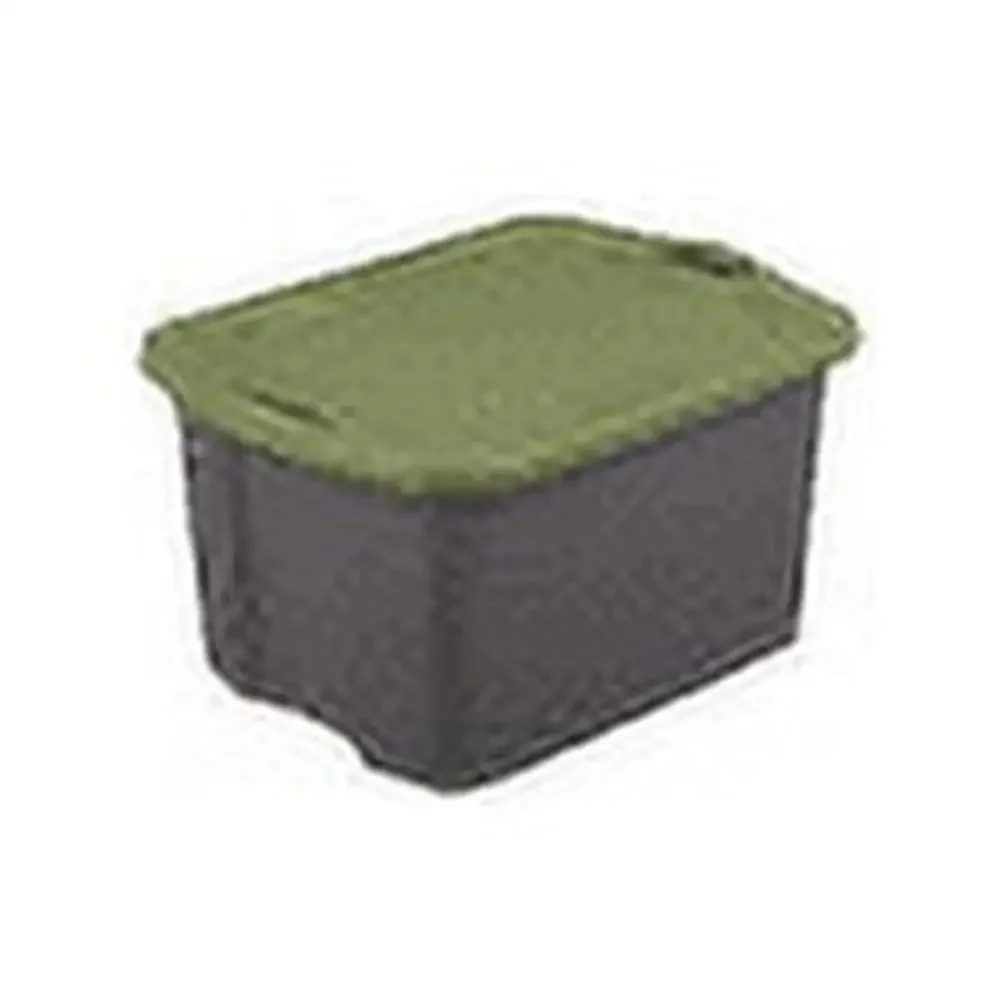 EZ Carry Flat Gray/Sage Legume Storage Box 17.5 Gal. Set of 6 Conceled Bedroom Closet Basement Garage Dorm Sport Gear Blanket