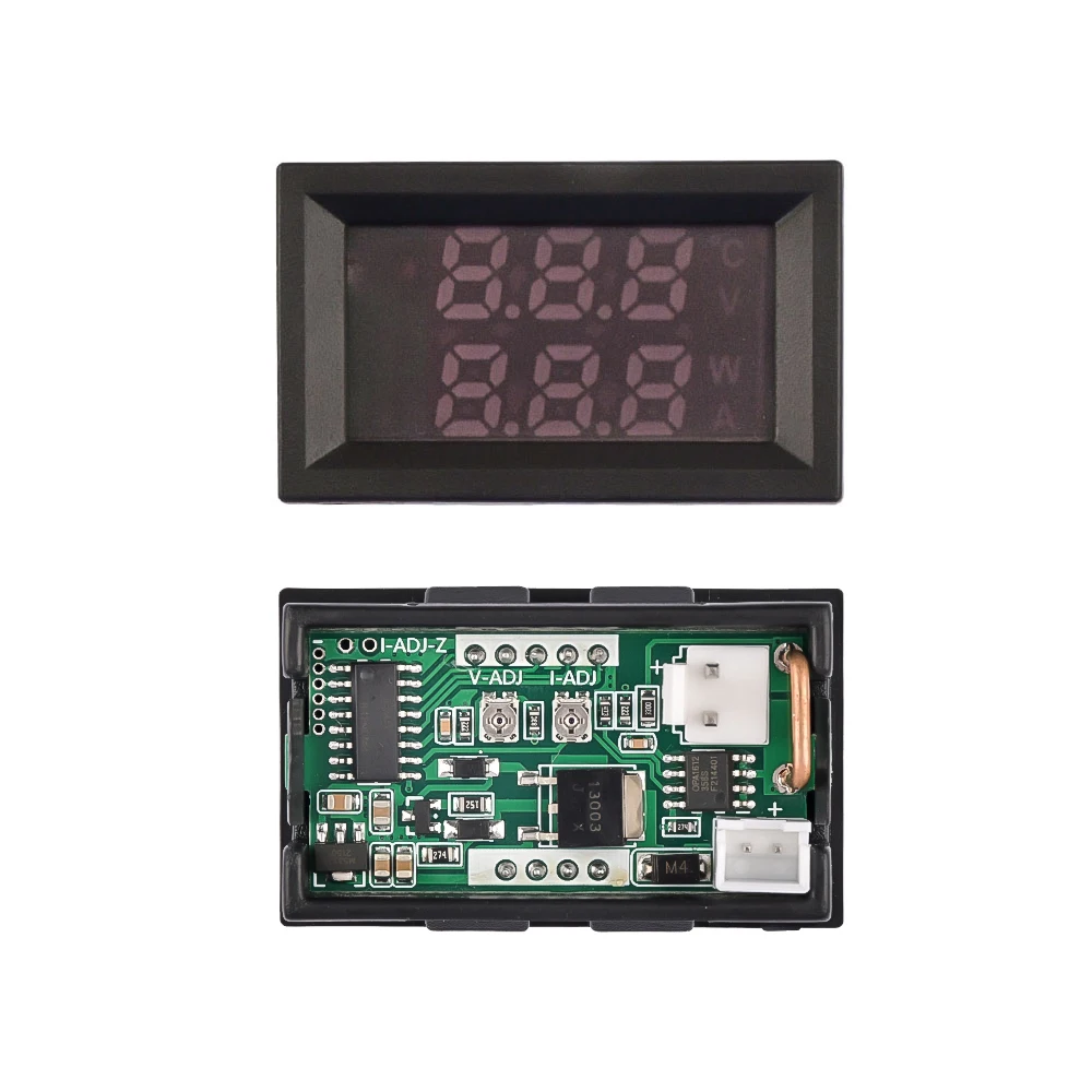 M6120 DC6-120V 10A Electronic Volt AMP Meter Tester Digital Voltmeter Ammeter  LED Red Blue Display Voltage Regulator