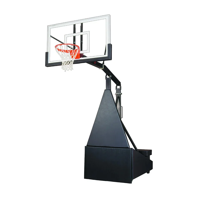 Backyard Family Basketball Goal Movable Height Adjustable Basketball Hoop System with Slam Proof Rimpromote sales