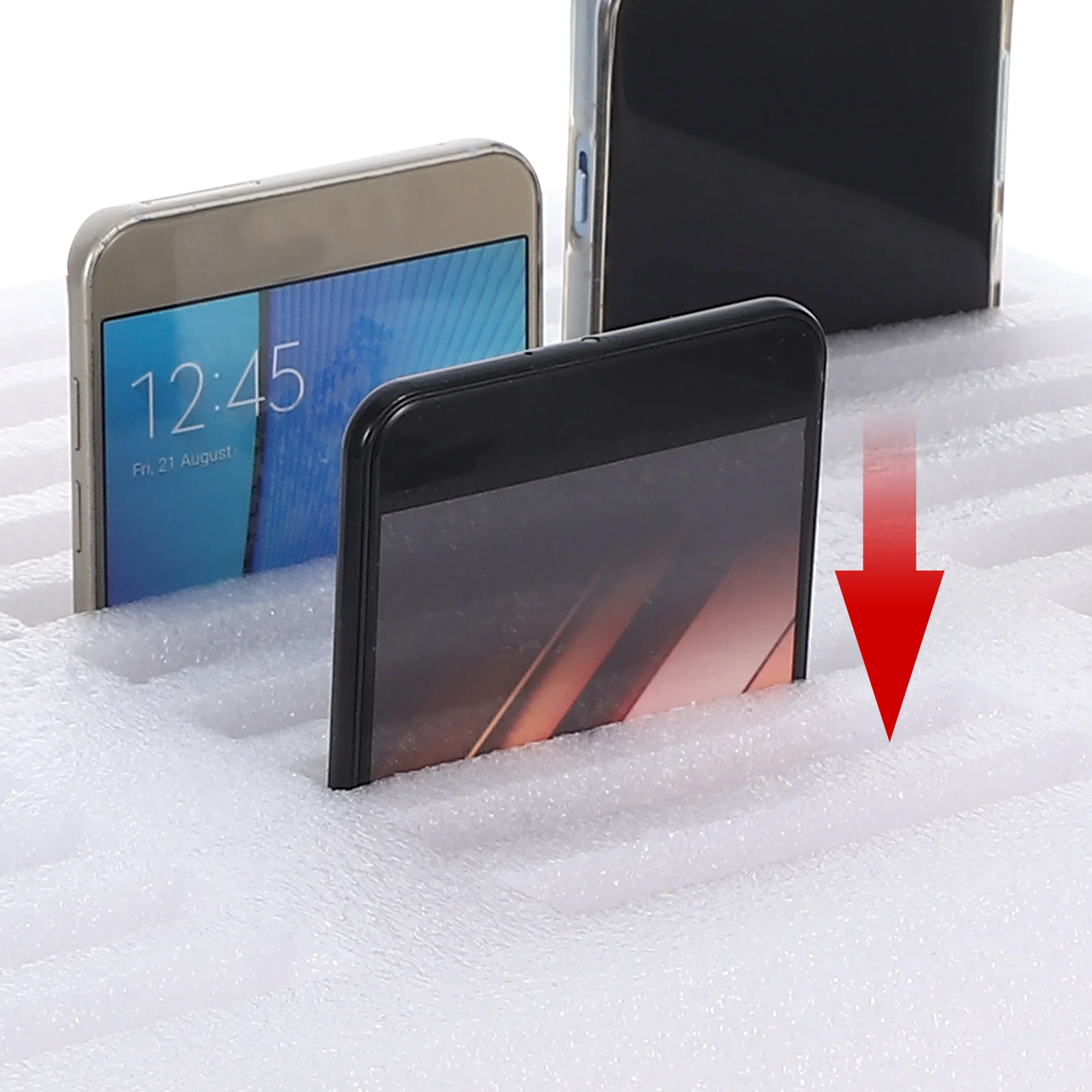 30 شبكة صندوق تخزين الهاتف رغوة منظم سطح المكتب للفصول الدراسية مكتب المدرسة حامل هاتف الخليوي متعدد المقصورات لا الحفر