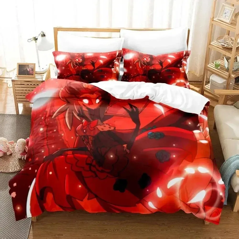 

Anime Hazbin Stolas Hotel Bedding Set 3D Printed Suitable for Bedroom Duvet Cover Set With Pillowcases Kids Home Textile