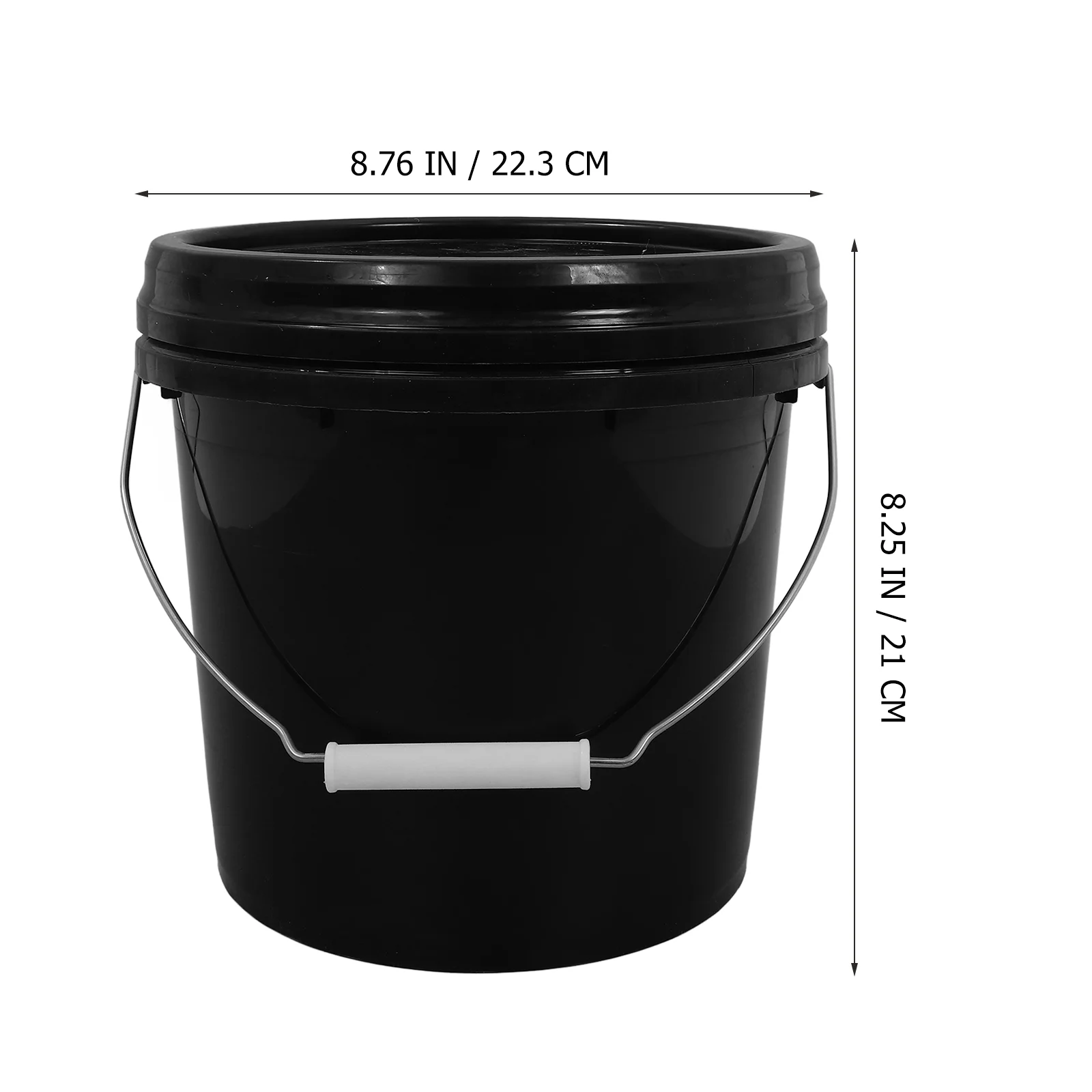 2 Pcs Sand Bucket Empty Paint Plastic Barrel Ice Water Small Car Washing Tub Cleaning Buckets Container