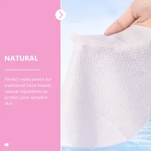 2 Rolls Cotton Soft Disposable Face Towels Makeup Removal Dry Wet Use Facial Tissue Cleansing Towelettes Durable