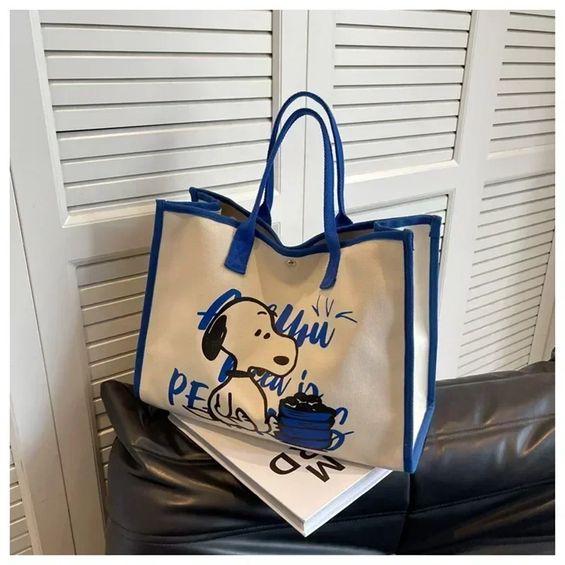 

snoopy New Canvas Shoulder Bag Large Capacity Mommy Diaper Bag women Cartoon Handbag Fashion Travel Tote Bag