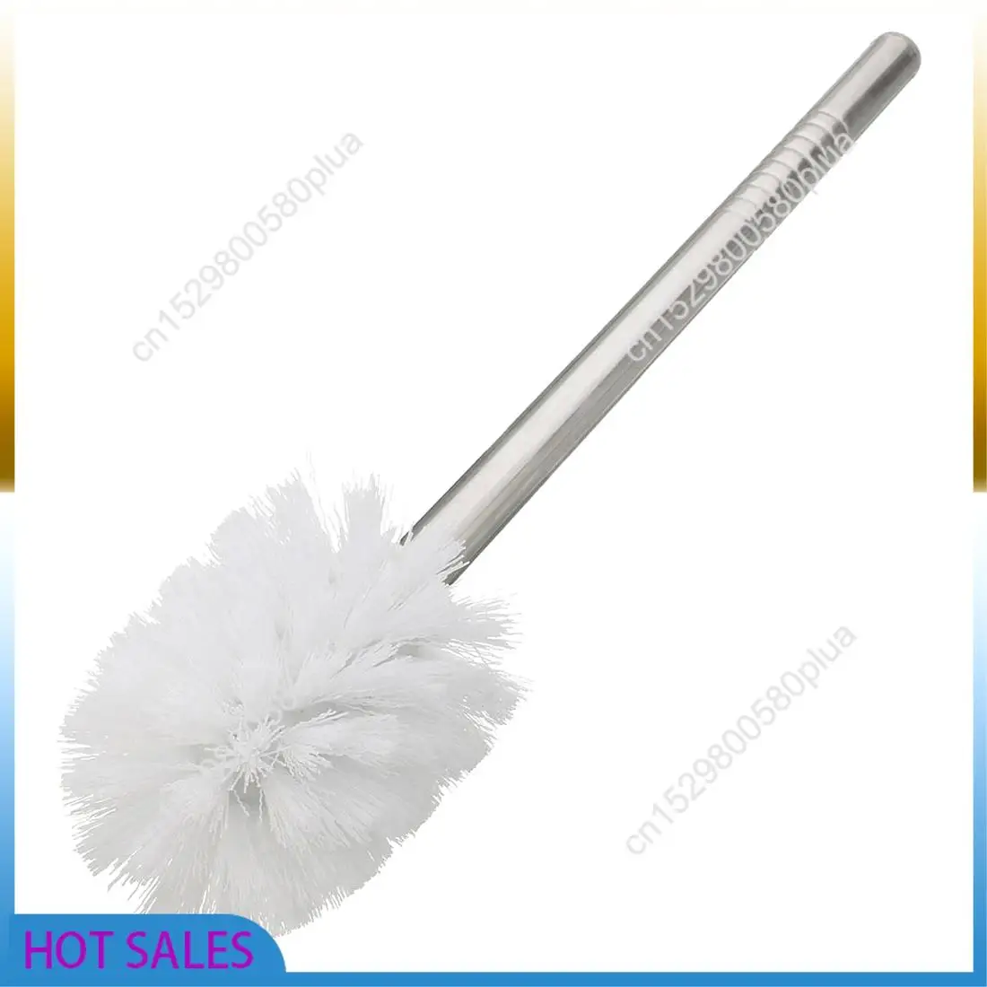 

AB31-Хромированная круглая настенная щетка для унитаза и держатель для щетки для унитаза из матового стекла