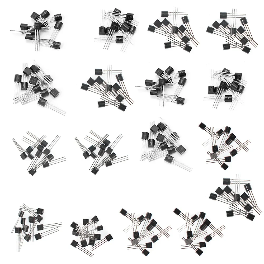 170pcs 17Values Transistor Assorted Kit S9012 S9013 2N2222 S9015 S9018 A1015 C1815 A42 A92 2N5401 2N5551 A733 C945 S8050 S8550