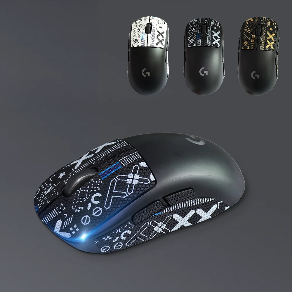 Cinta de agarre de ratón para Logitech G PRO / G PRO X, pegatina superligera, antideslizante, resistente al sudor, hecha a mano