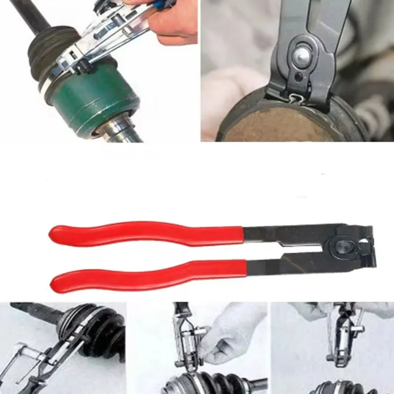 Durable CV Joint Boot Clamp Pliers Car Banding Hand Tool Kit Car Repairs Kits for Exhaust Pipe Fuel Filter Hand Installer Tool