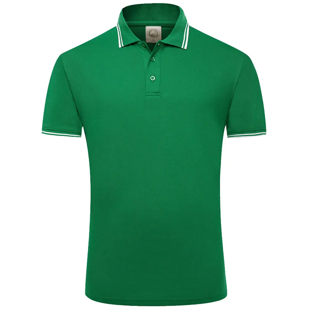 Summer Polo Shirts Men Cotton Short Sleeve Polos T Shirt Luxury New 2023 Solid Color Breathable Anti-Pilling Brand Plus Size 4XL