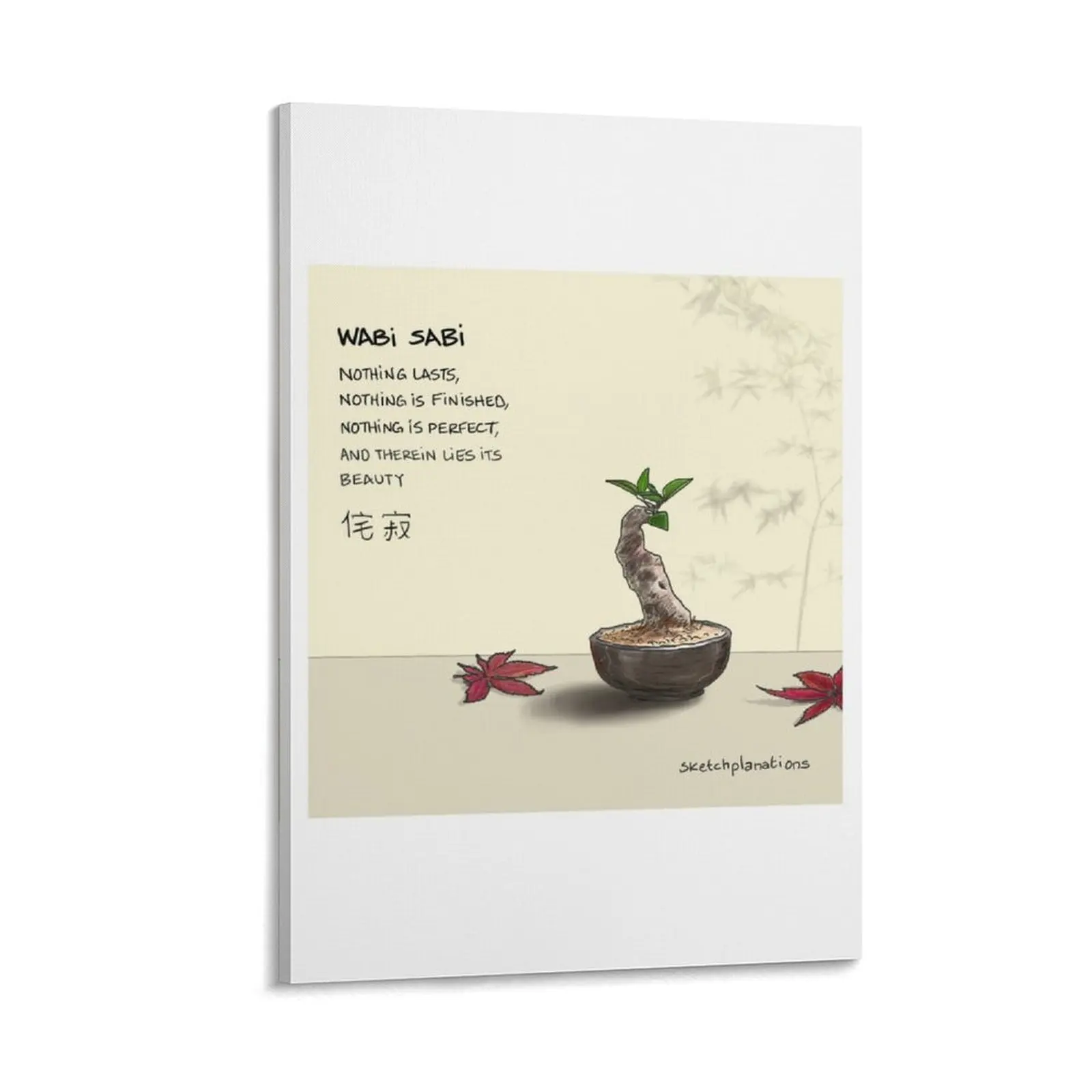 

Wabi sabi Canvas Painting decoration aesthetic posters for room