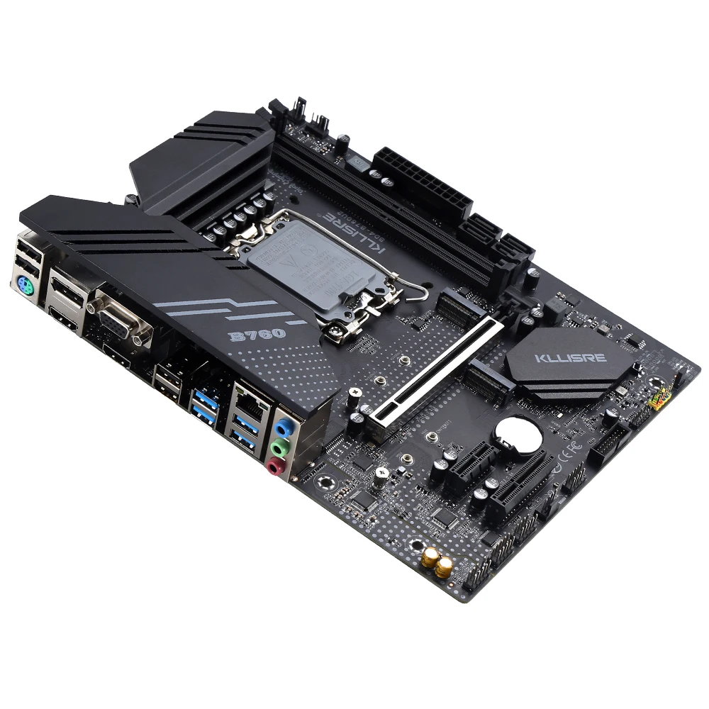 Kllisre B760 Motherboard LGA 1700 Mendukung Core 12th 13th CPU Dual Channel DDR4 Memory