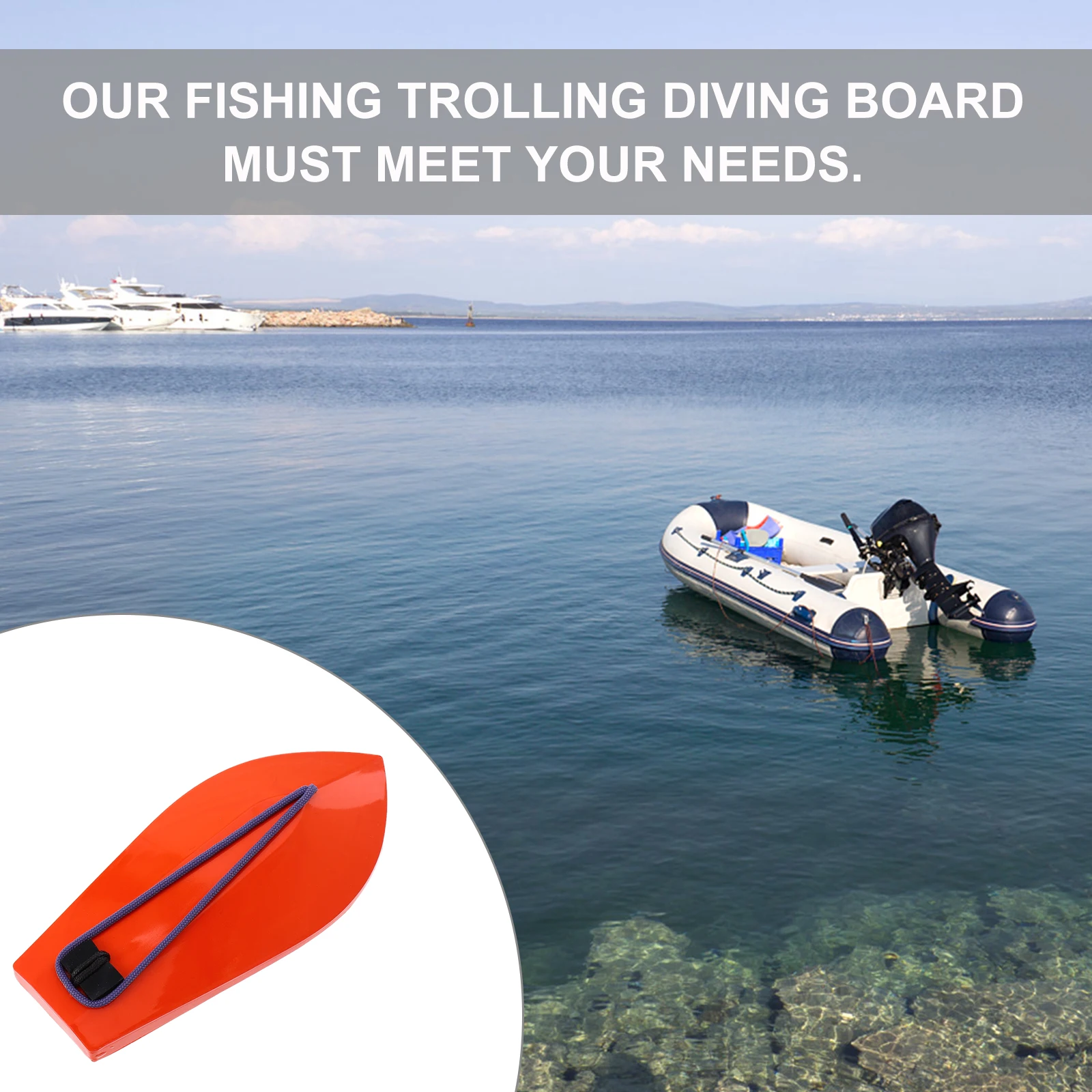 

150Mm Trolling Sea Bait Trolling Planer Tool K Type Boat Accessory Lure Gear Diving Planer Board Fishing Tool Accessory Sea