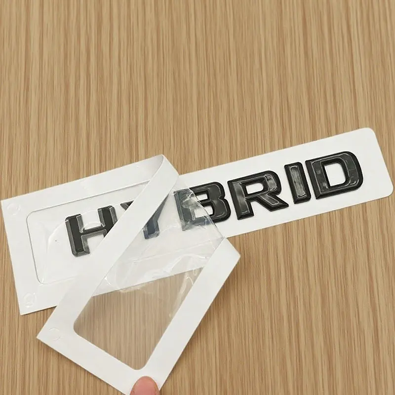 ثلاثية الأبعاد ABS رسائل الهجين سيارة الخلفي الجذع ملصق شارة لمرسيدس S400 L ML450 E300 E400 W211 W212 W163 W164 W221 W222 اكسسوارات #2