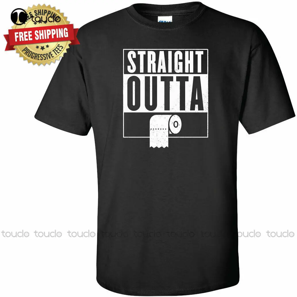 

Straight Outta Toilet Paper T-Shirt Sexy Shirts Custom Aldult Teen Unisex Digital Printing Tee Shirts Fashion Tshirt Summer