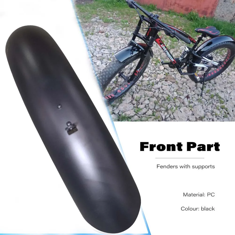 Snow Bicycle Fenders 20in 26 inch Fat Bike Accessories Wings for Bicycle Electric Bike Fenders Mud Guards for Snow Beach Cycling