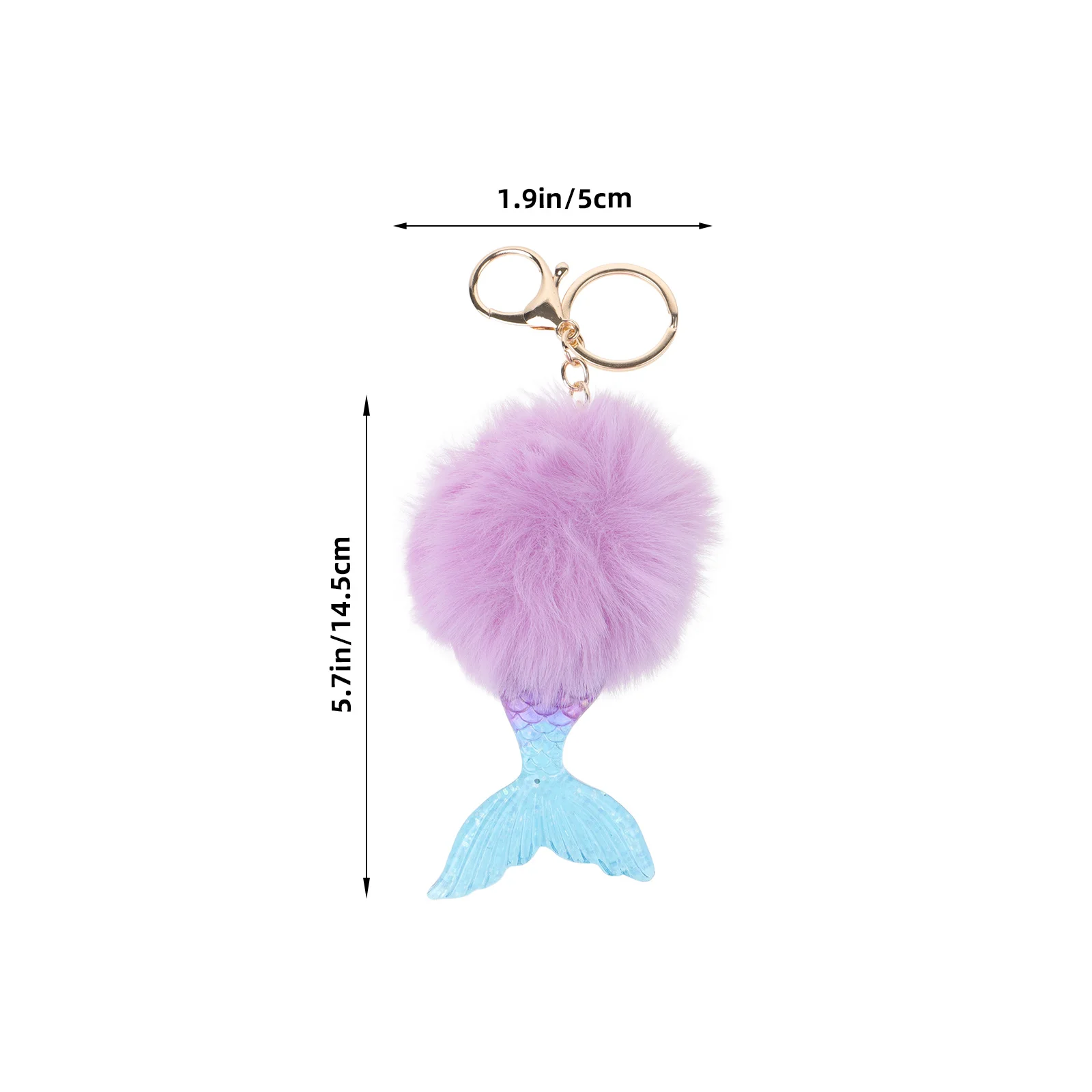 الأرجواني حورية البحر شكل المفاتيح الإبداعية معلقة حلقة رئيسية حقيبة قلادة حقيبة ظهر صغيرة ملحق هدية الزخرفية للفتيات النساء