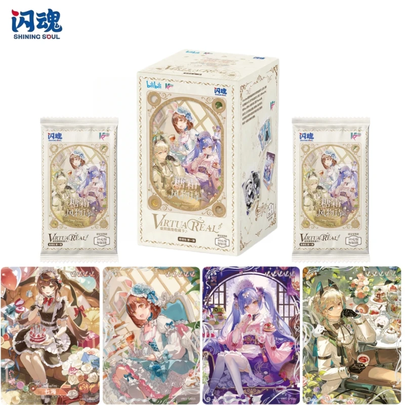 Shiningsoul VirtuaReal Virtual Idol Collection Card Wonderland Pack  Anime Peripheral Toy Card  Festival Gift Original Box