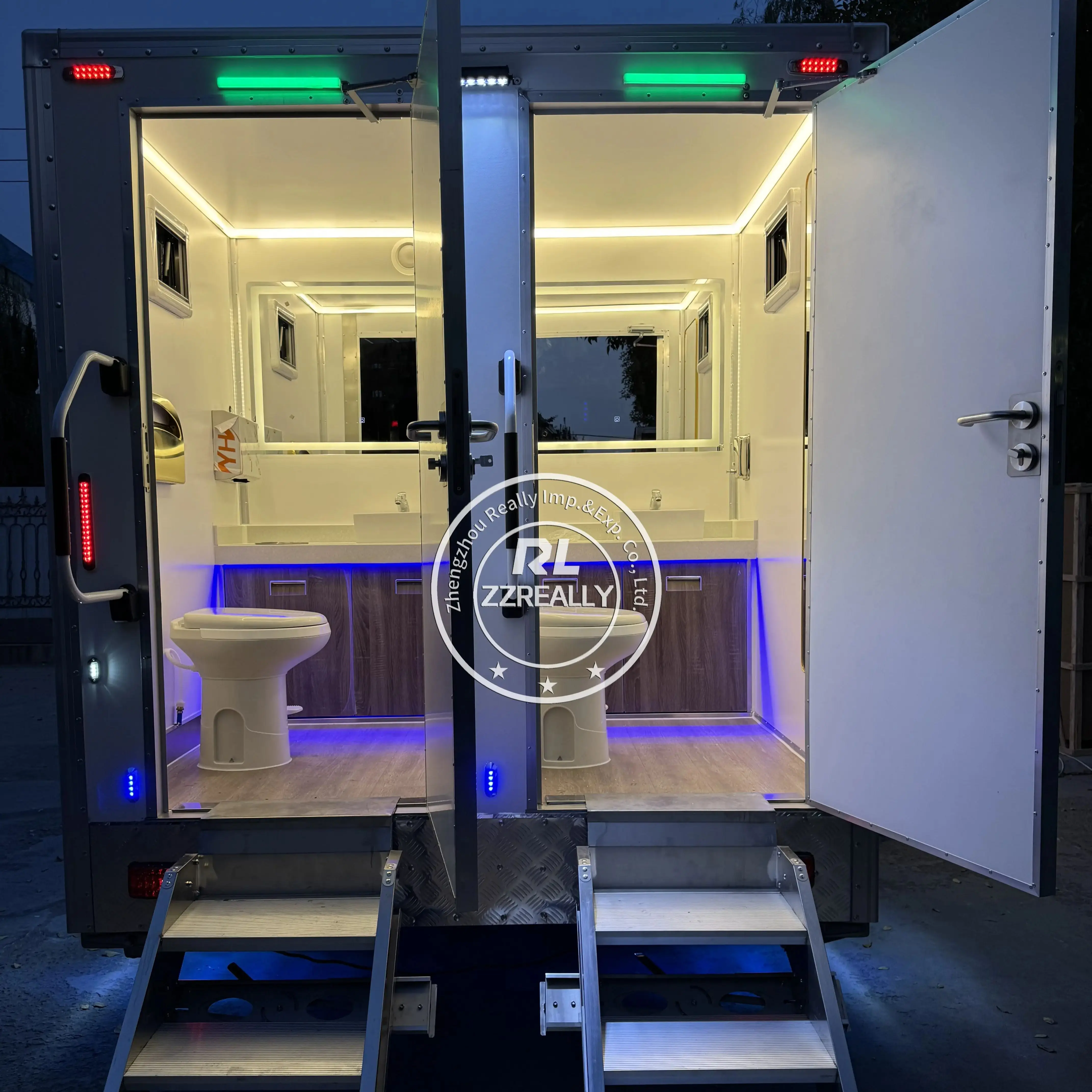 تخصيص الفاخرة المراحيض المحمولة مقطورة المرحاض ودش مرحاض الحمام شارع مرحاض مقطورة