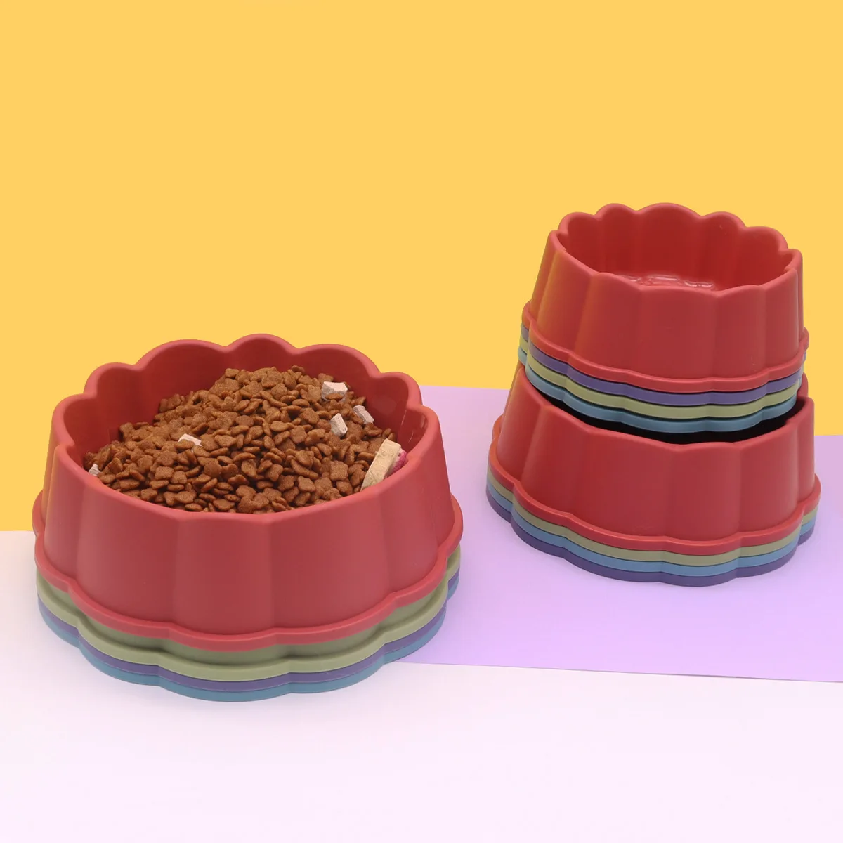 Hundenapf Futter- und Wasserschale Rutschfester Futternapf Langlebiger Ess- und Trinknapf für Welpen und Katzen Haustierzubehör für Kleine und Mittelgroße Hunde – Detail 1