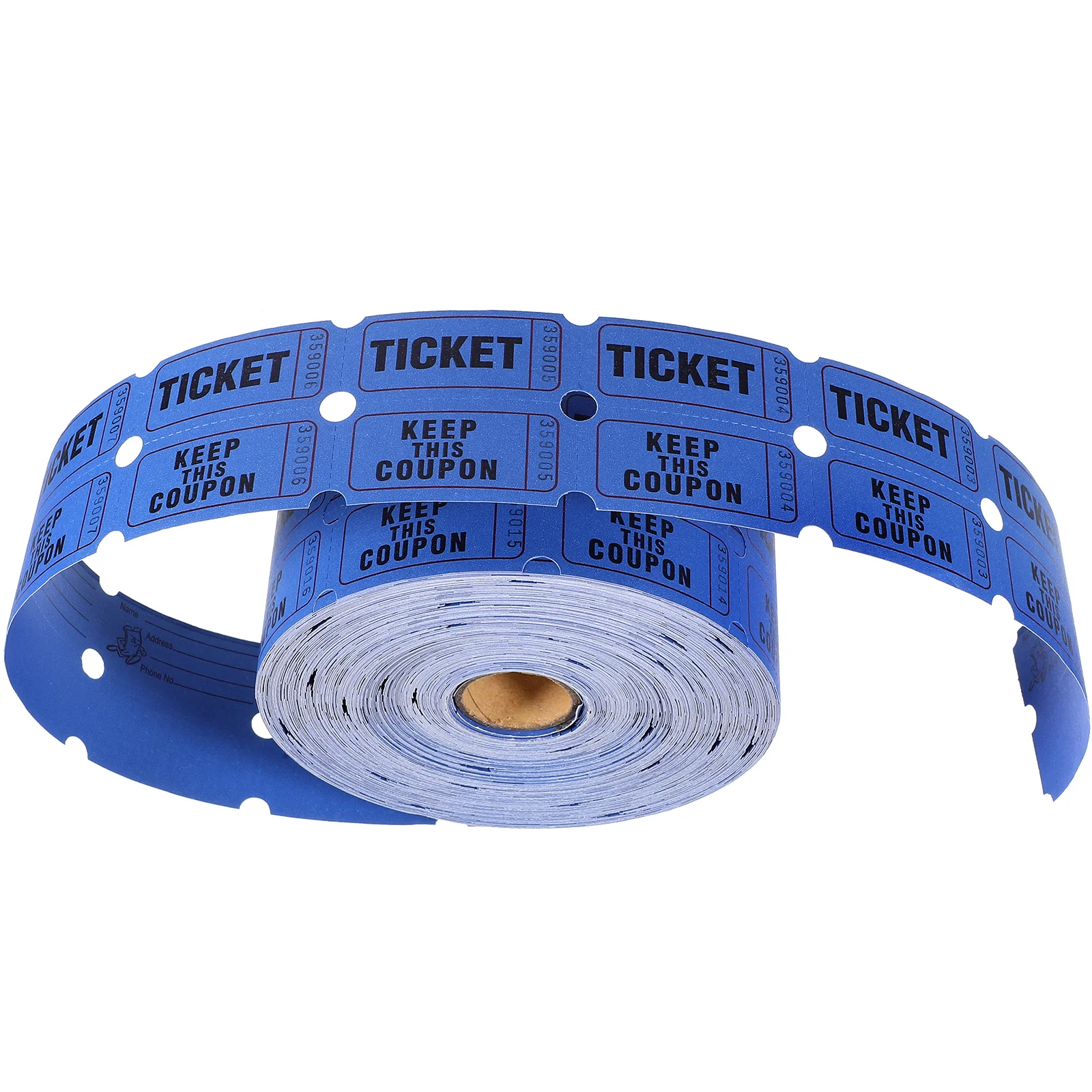 Sports Ticket Display Lottery Raffle Tickets Prize Game Vouchers for Classroom Events Blue Paper