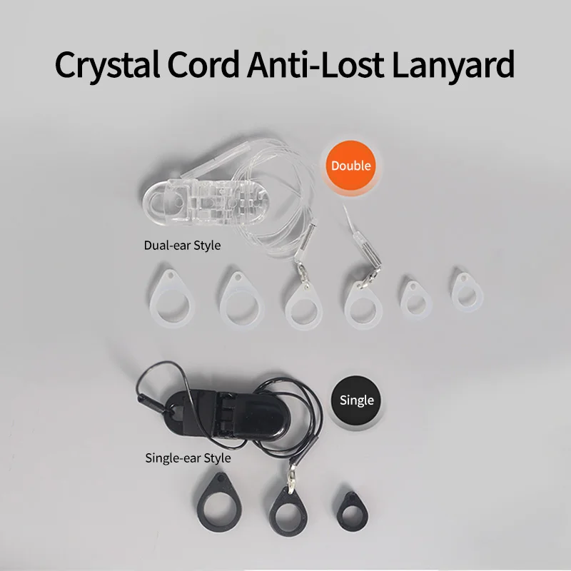 New Tingoton Transparent Binaural Anti Loss Rope Hearing Aid Safety Protector Clip for BTE Hearing Aid Protection Child Adult view 4