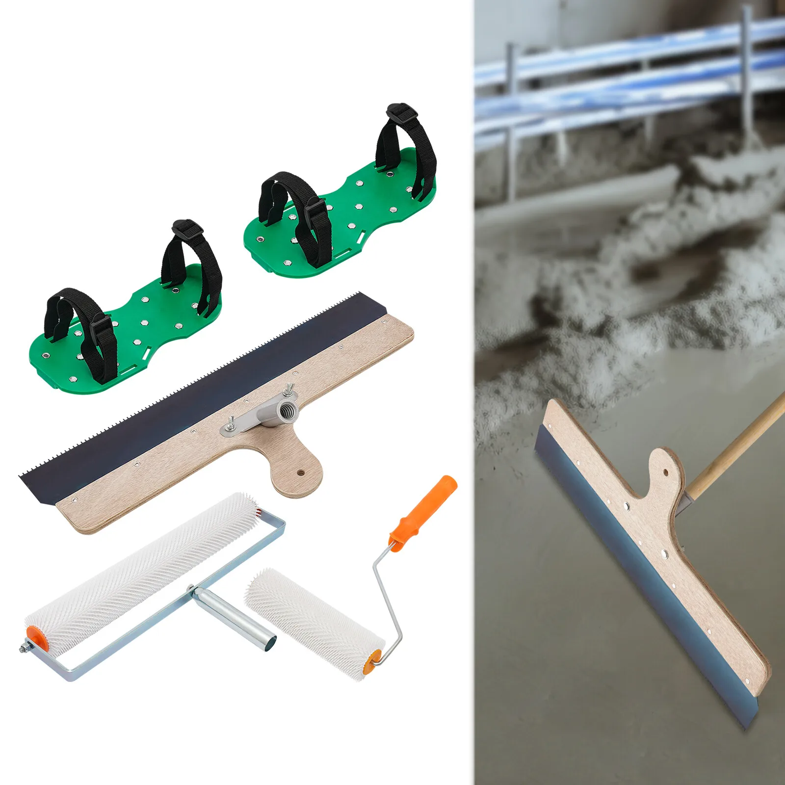 أدوات إزالة الفقاعات الاسمنتية، أداة التسوية الذاتية، أسطوانة طلاء الأرضيات الإيبوكسي المقاومة للصدأ