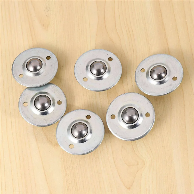 ABGR-24Pcs CY-16B 5/8 بوصة تحمل وحدة نقل شفة الكرة الدوارة الفولاذية