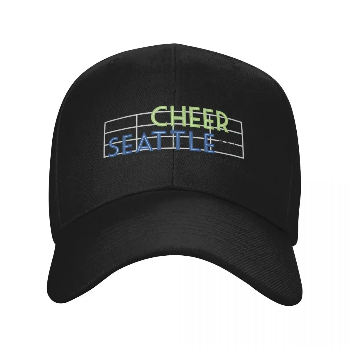 Cheer Seattle - Pike Place Baseball Cap Golf fishing hat custom Hat Bobble Hat Ladies Men's