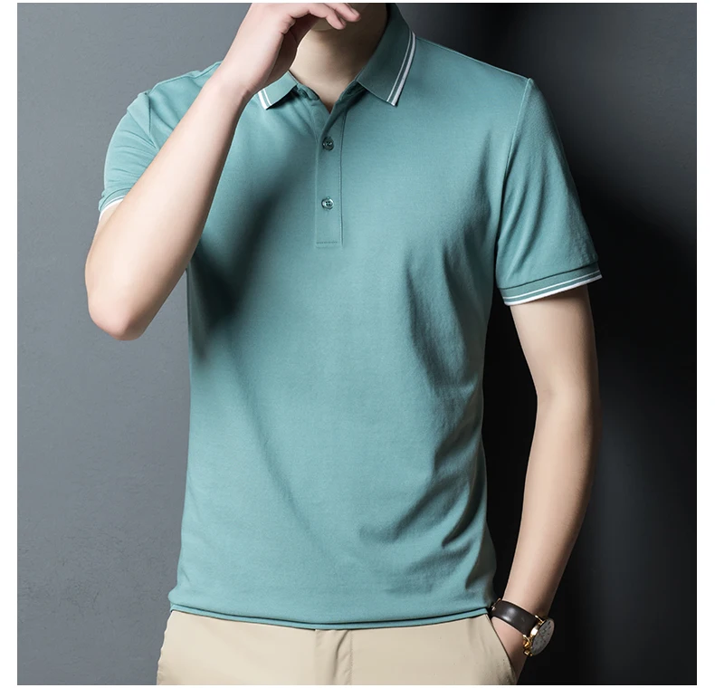 

Мужские топы, рубашка поло, дышащая цветная контрастная спортивная футболка с лацканами для гольфа, дышащая легкая уличная одежда, повседневные топы