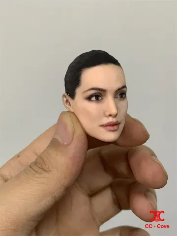 1/6 1/12 Vacker kvinna huvudskulptur filmkaraktärer målad hartsmodell för 12'' 6'' kvinnlig soldat actionfigur dockleksaker 10 best sales 1 6 kvinnligt huvudskulptur - №8