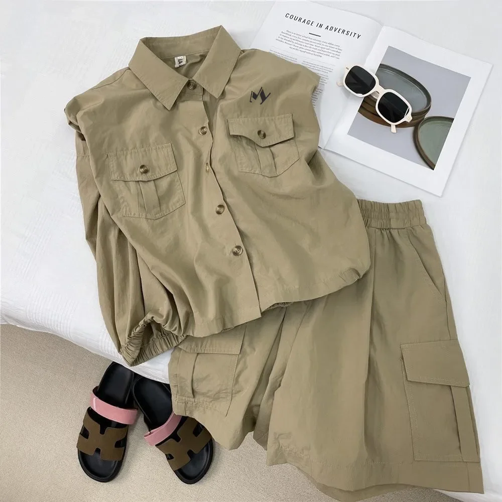 

신상투피스 Women Golf Wear 2024 Summer New Golf Suits Luxury SweatSuit Women's Set Fashion Polo Golf Top Casual Shorts Golf Clothes