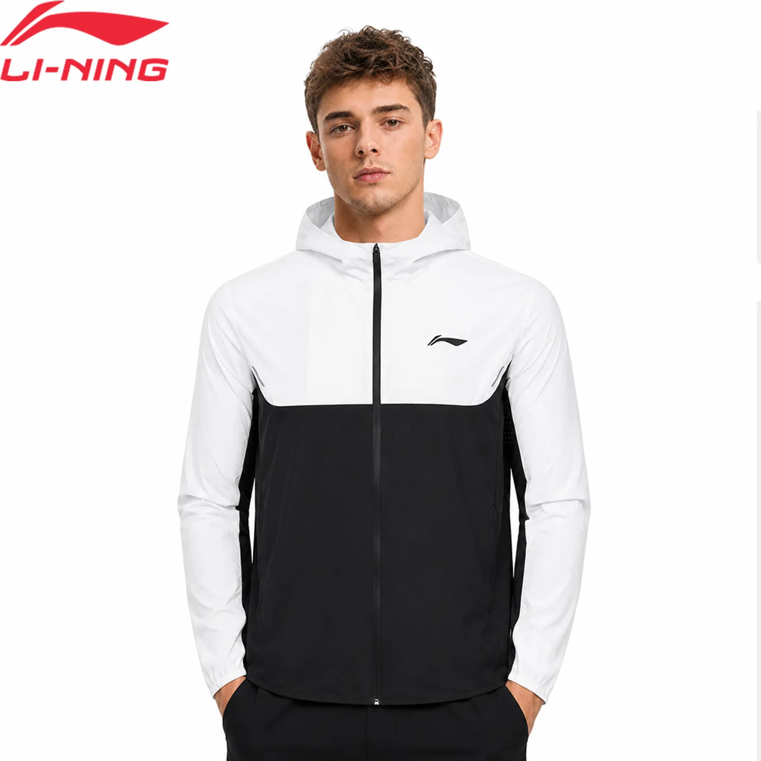Li-Ning Men's Running Windbreakers LN WIND PROOF 87%Polyamide 13%Elastane Regular LiNing Professional Sports Jackets AFDW453