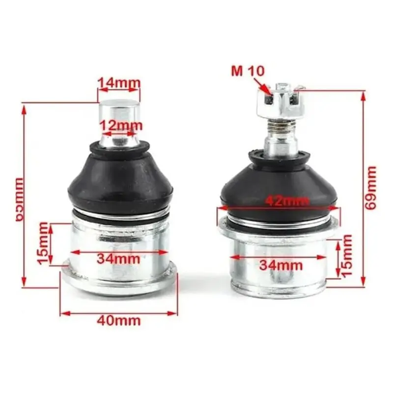 A73X-Upper/Lower Ball Joints For ATV UTV 500Cc CF188 500 CF500 Fit For Swing Suspension PN 9010-050700/050800(1 Pair)