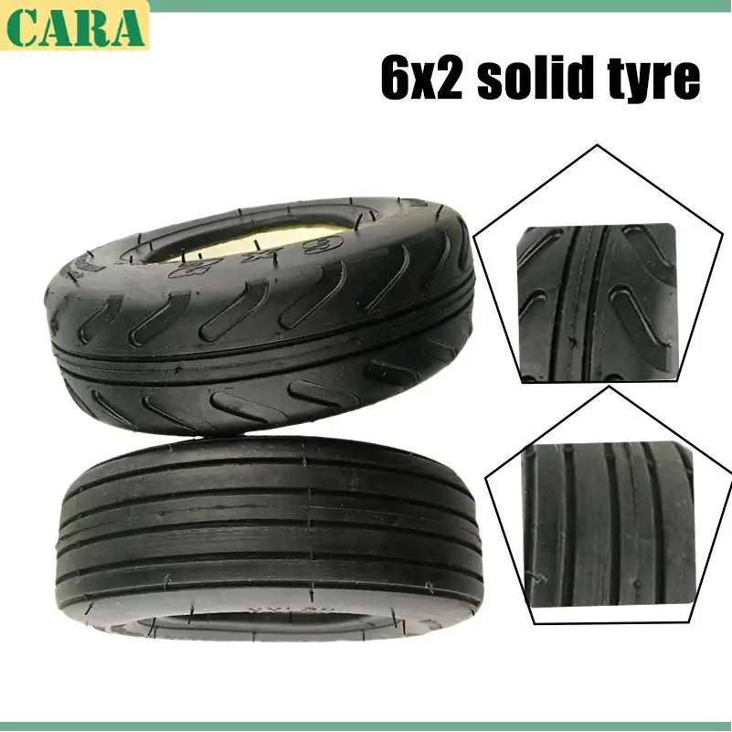 

6-дюймовая ненадувная шина 6X2, взрывозащищенная твердая шина, заполненная шиной, электрический скутер, соответствующая шину ступицы колеса
