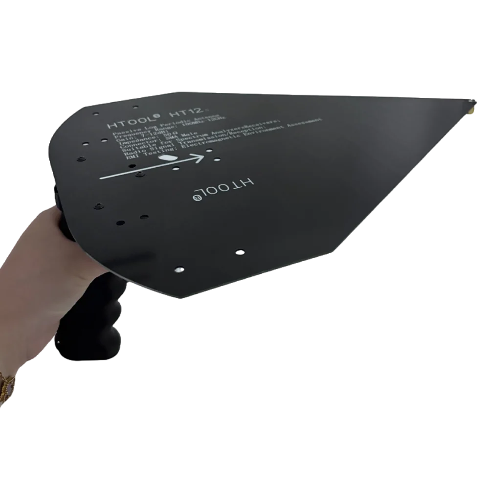 HTOOL 0.1-12GHz Directional Antenna HT12 Log-Periodic Antenna Handheld Passive High Precision Gain 7~12dBi with handle