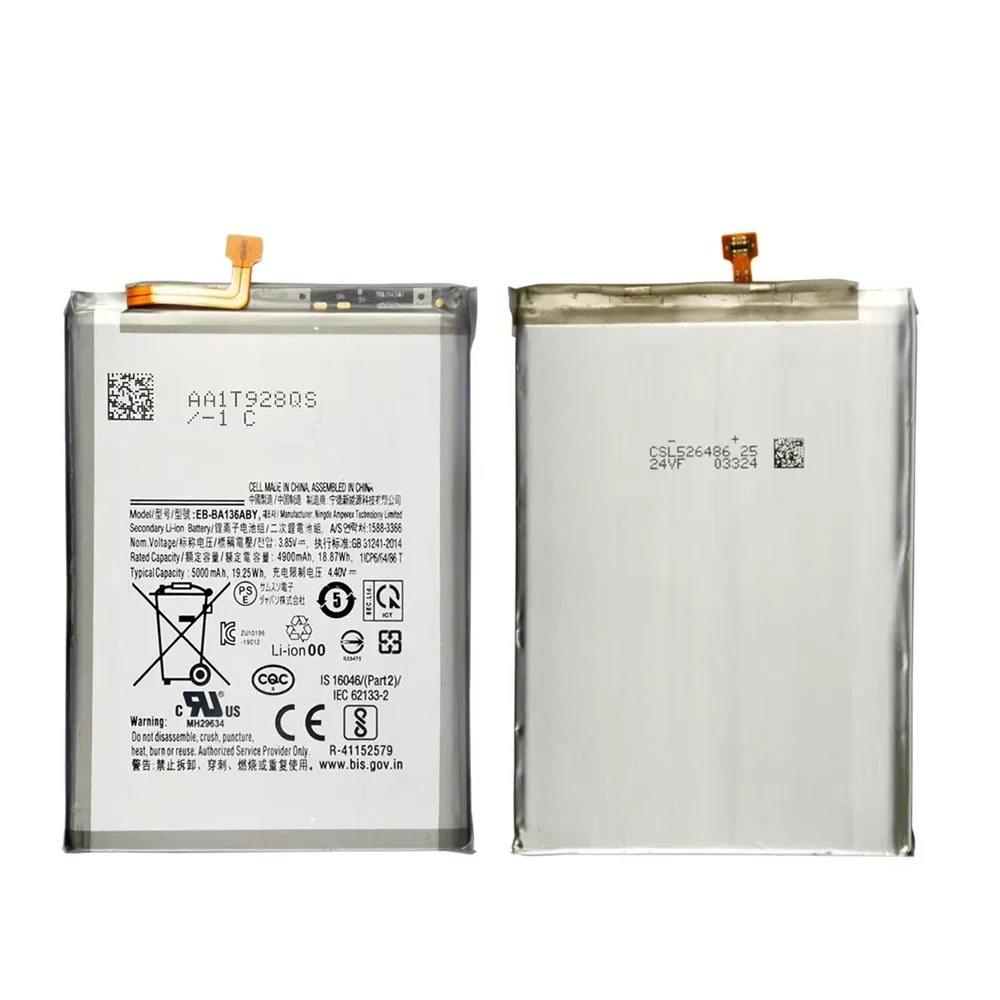 Batteria di ricambio nuova originale EB-BA136ABY per batteria originale Samsung Galaxy A13 5G, batteria del telefono cellulare sostituibile + strumenti