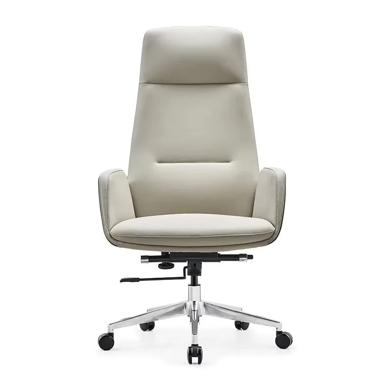 High Quality Foshan Comfortable High Back Adjustable Height Conference Meeting Room PU Leather Executive Office Chairs