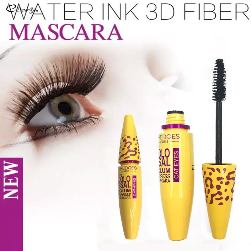 1pcs Fiber Lash colossal Mascara with Collagen Cosmetic Extension  Curling Eyelash Lengthener  Rimel 3d Mascara