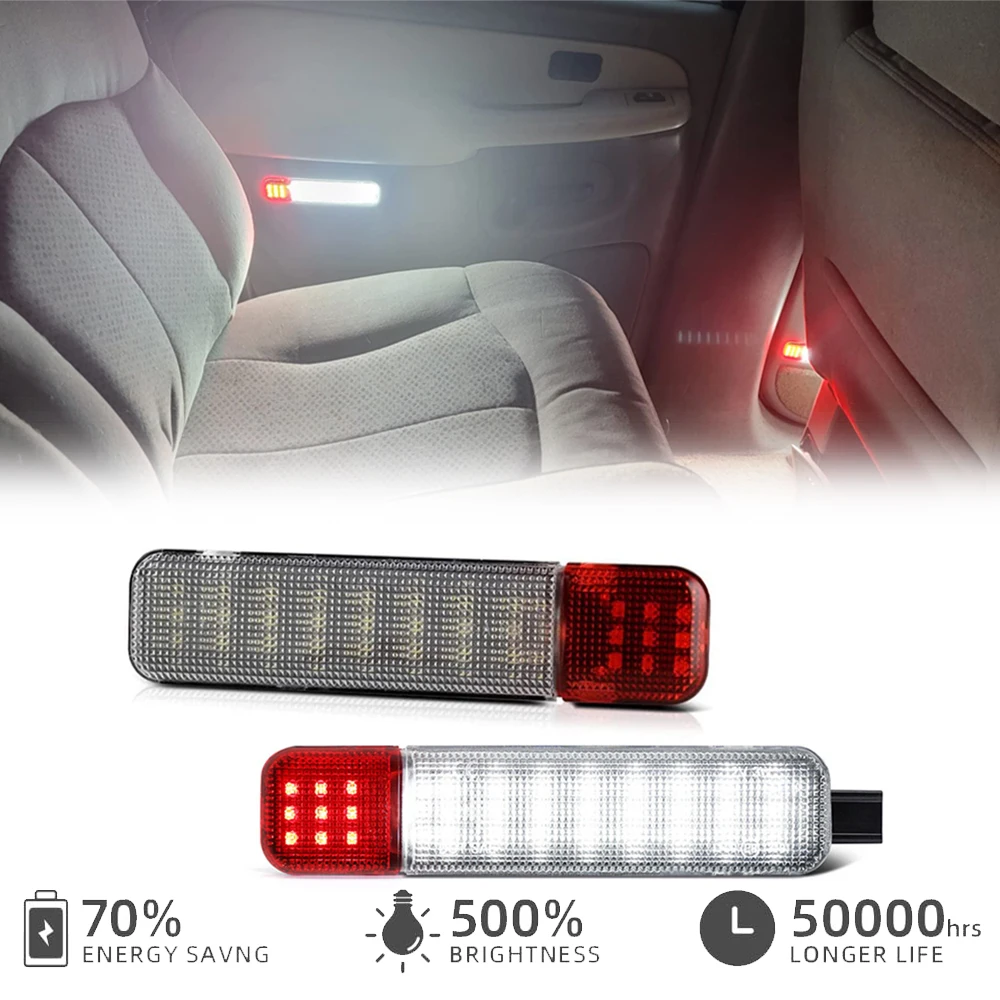 

2pcs Car Side Door Panel LED Courtesy Light for Hummer H2 GMC Yukon XL 1500 2500 Cadillac Escalade Suburban Tahoe Auto Parts