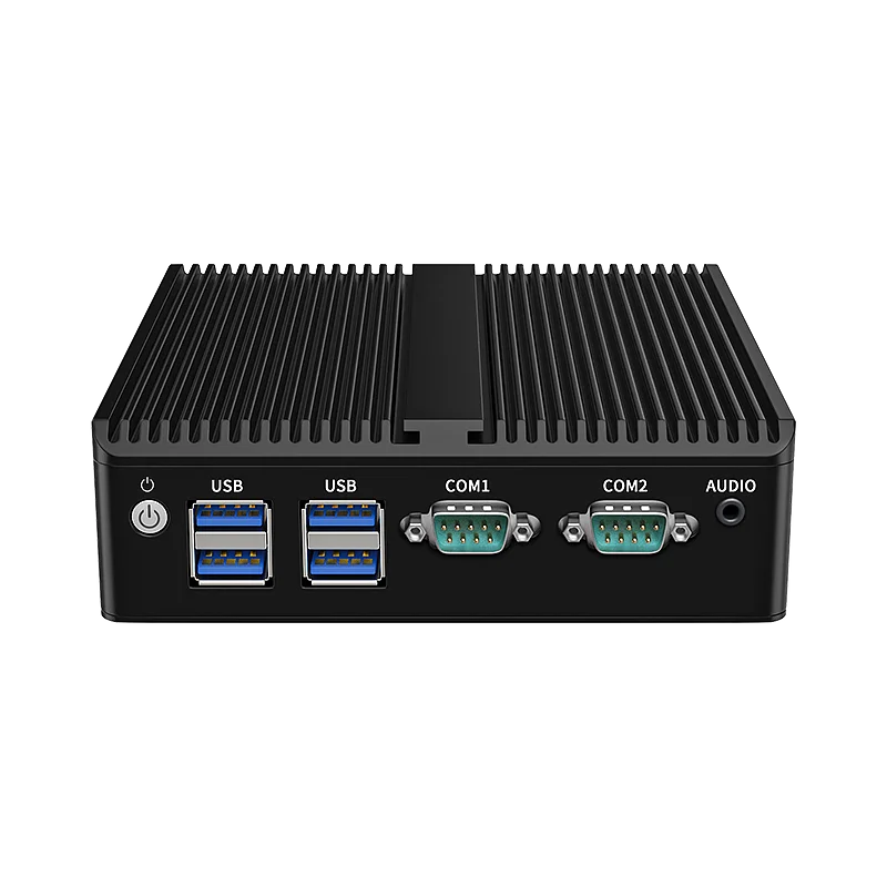 BKHD Server Mini tanpa kipas Celeron tanpa kipas N5105 N4500 cocok untuk industri IoT mesin visi DAQ 2LAN RS232/485